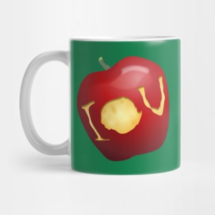 I O U Apple Mug
